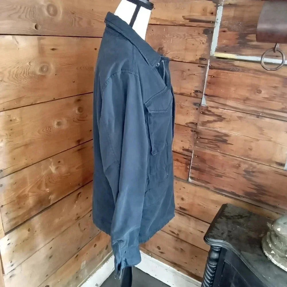 Abercrombie & Fitch Utility Jacket Mens S Blue - Picture 6 of 10